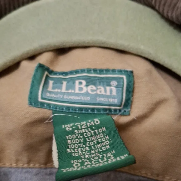 L.L. Bean Brown Kids Jacket with Black Collar - Picture 2 of 3